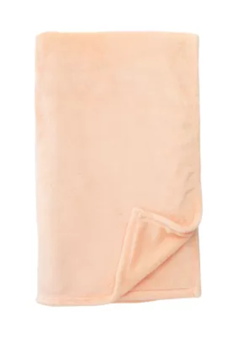 Plush Solid Throw Blanket