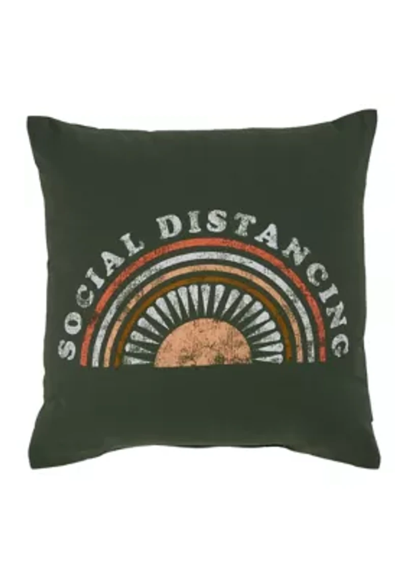 Mesh Graphic Decorative Pillow
