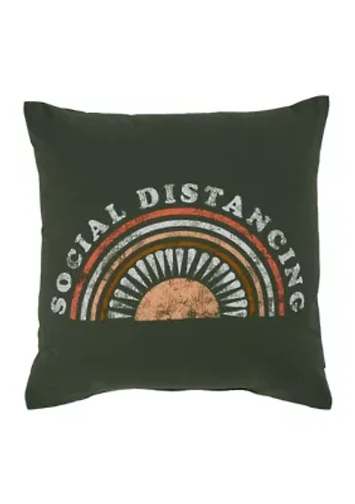 Mesh Graphic Decorative Pillow 