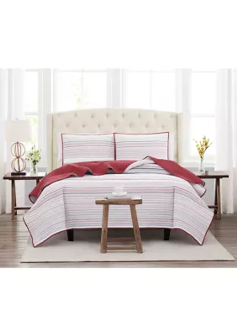 Multi Stripe Quilt Set