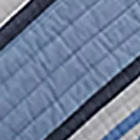 Perry Stripe Yarn Dyed Quilt Set