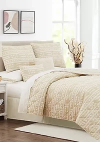 Geometric 6-Piece Quilt Set