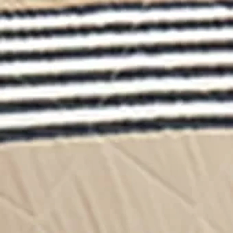 Tan Wide Stripe 6-Piece Quilt Set