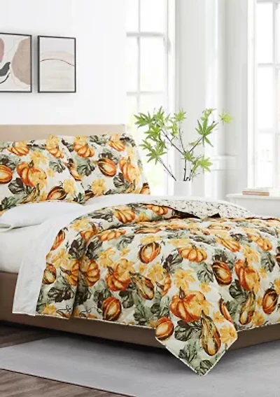 Pumpkin Quilt Set