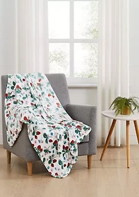 Berry Printed Plush Throw Blanket