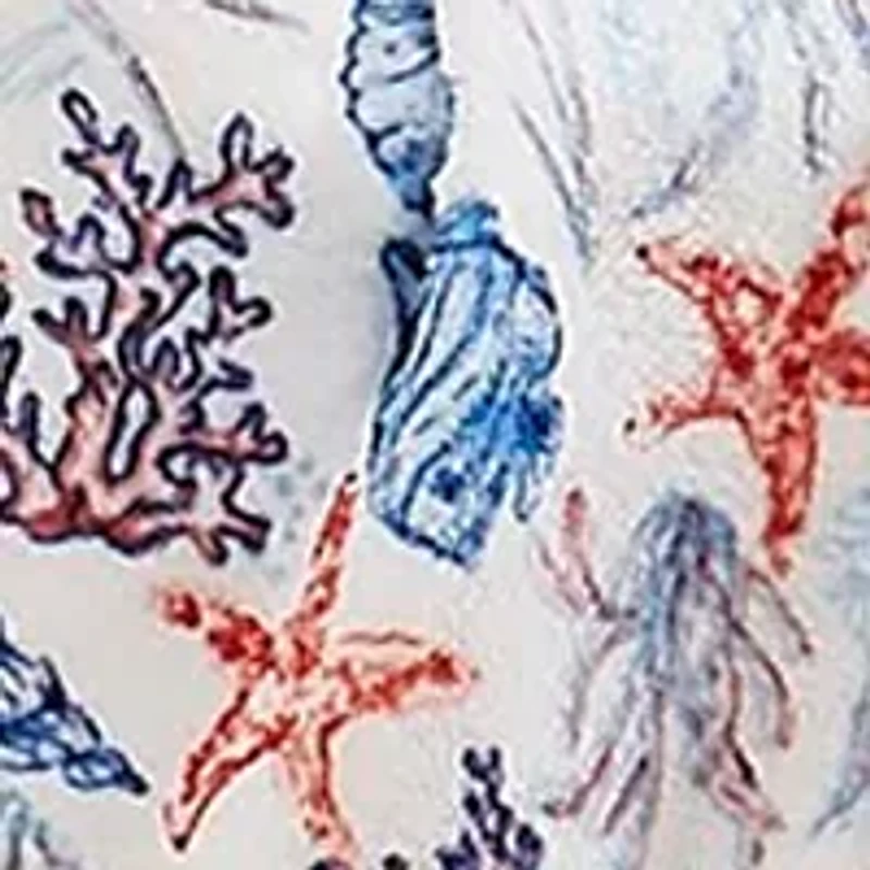 Coastal Printed Plush Throw Blanket