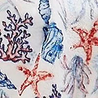 Coastal Printed Plush Throw Blanket