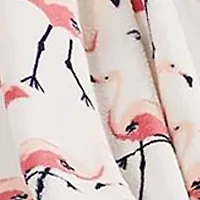 Fun Flamingo Printed Plush Throw Blanket
