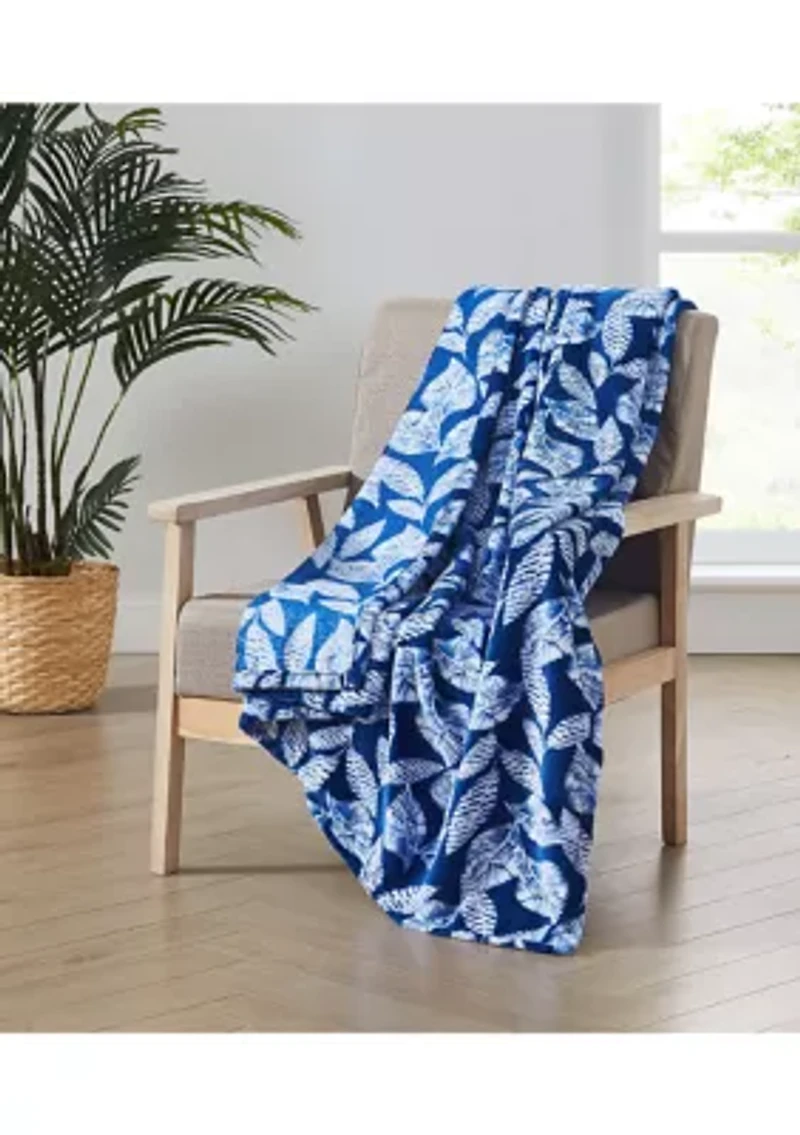 Printed Plush Throw