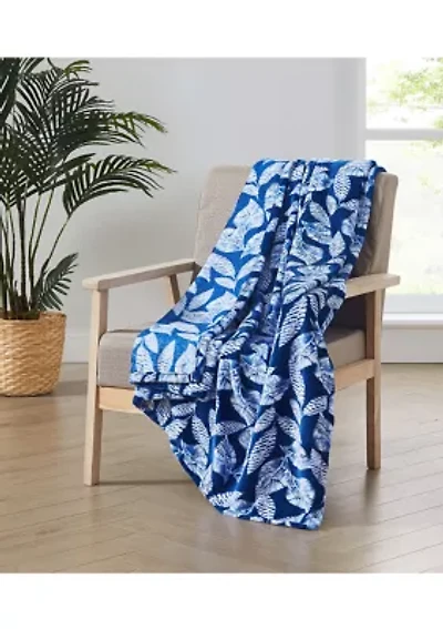 Printed Plush Throw 