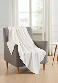 Solid Plush Throw Blanket