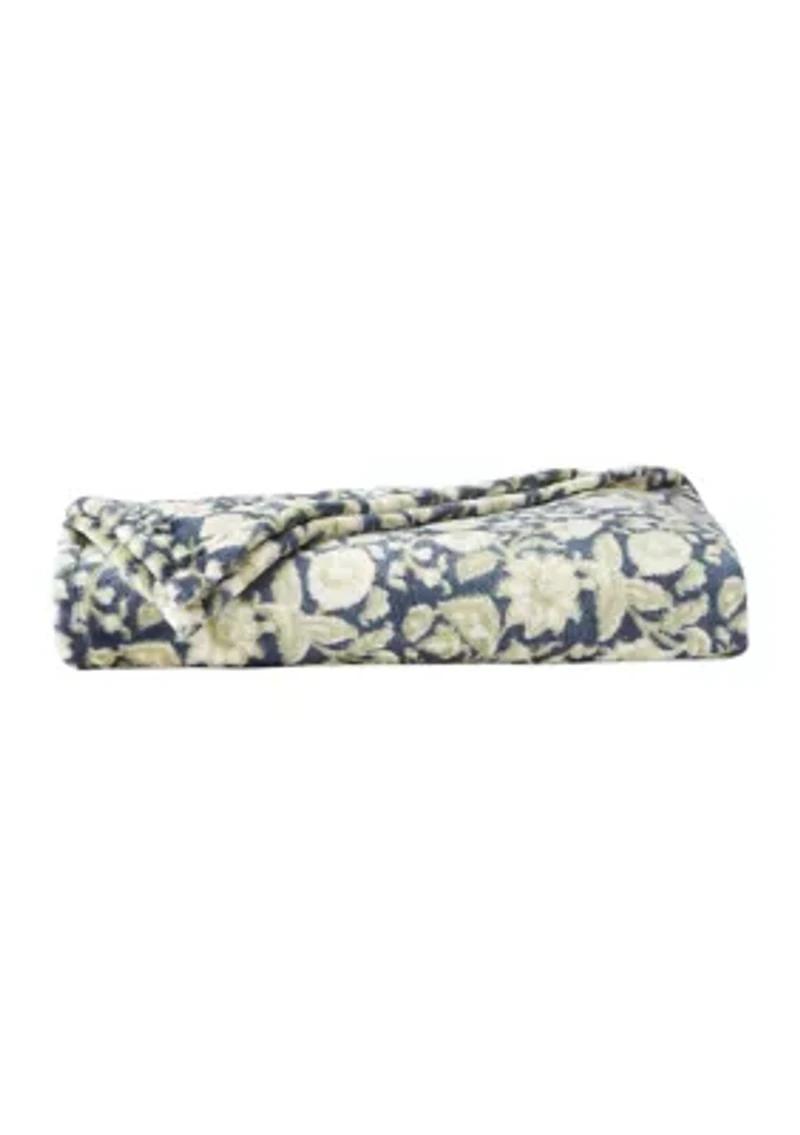 Printed Plush Throw