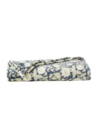 Printed Plush Throw