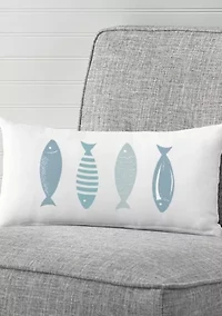 Fish Lumbar Throw Pillow