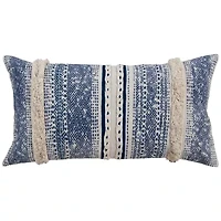 Stripe Green/Natural 14" X 26" Poly Filled Pillow