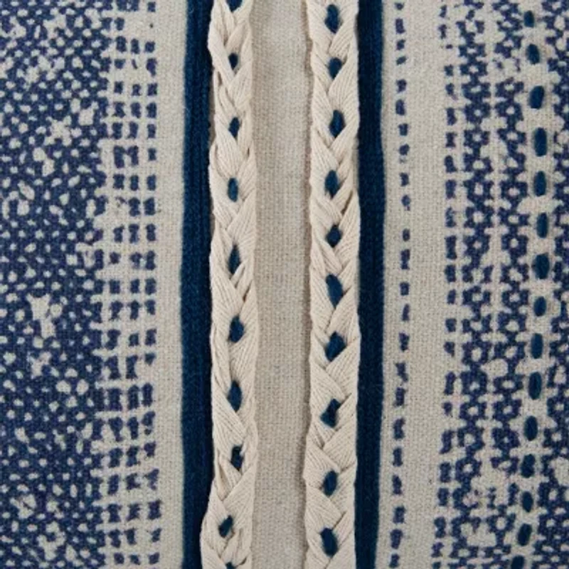 Stripe Green/Natural 14" X 26" Poly Filled Pillow