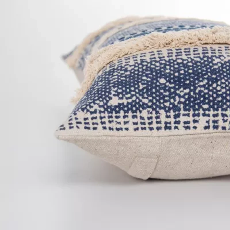 Stripe Green/Natural 14" X 26" Poly Filled Pillow