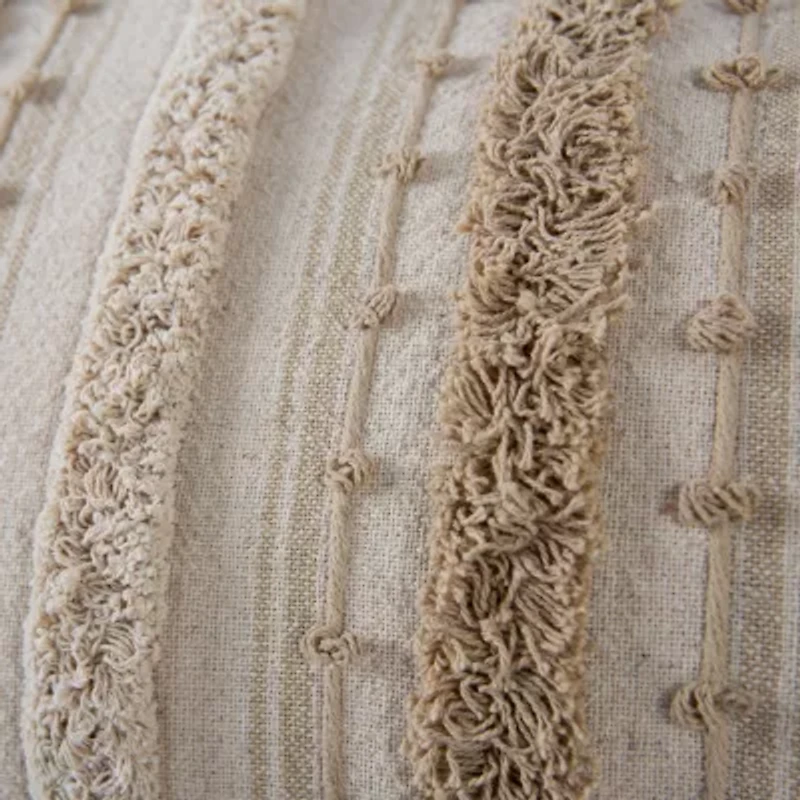 Stripe Natural 14" X 26" Poly Filled Pillow