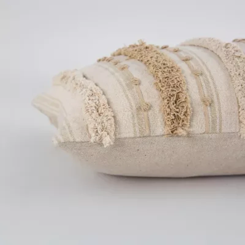 Stripe Natural 14" X 26" Poly Filled Pillow