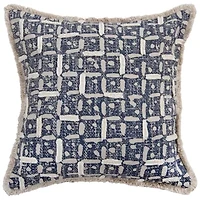Abstract Green/Natural 20" X Poly Filled Pillow