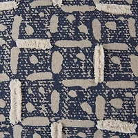 Abstract Green/Natural 20" X Poly Filled Pillow