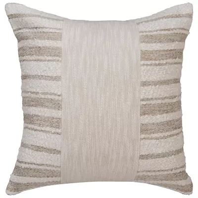 Stripe Natural/Dark Natural 20" X Poly Filled Pillow