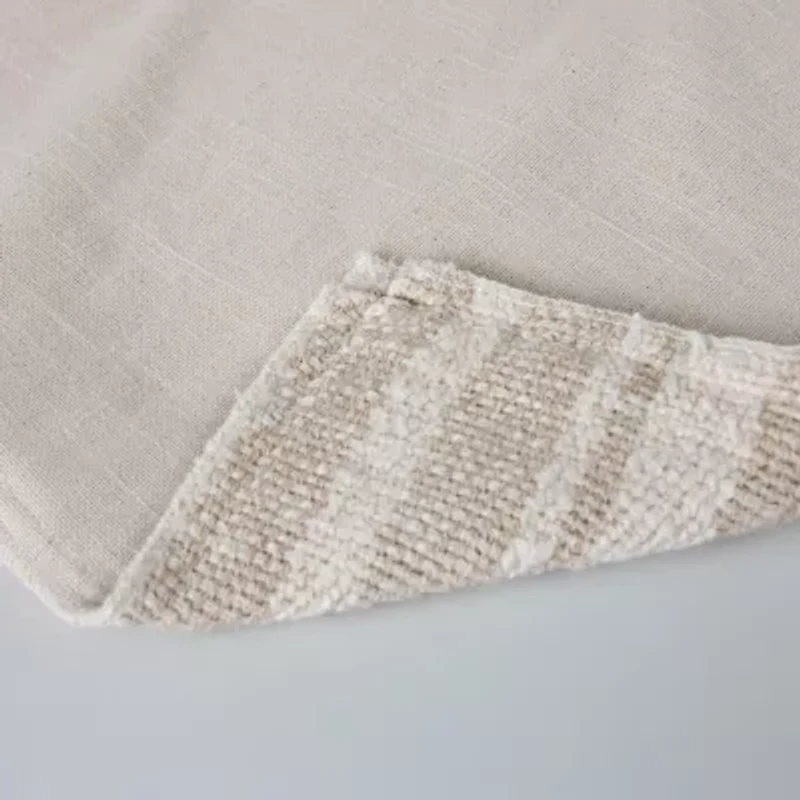 Stripe Natural/Dark Natural 20" X Poly Filled Pillow