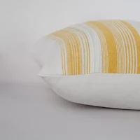 Stripe White/Dark Green 20" X Poly Filled Pillow