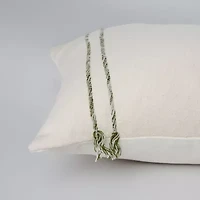 Stripe Ivory/Dark Grey 20" X Poly Filled Pillow