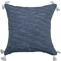 Stripe Blue/White 20" X Poly Filled Pillow