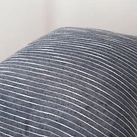 Stripe Blue/White 20" X Poly Filled Pillow