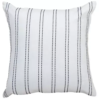 Stripe White/Yellow 20" X Poly Filled Pillow