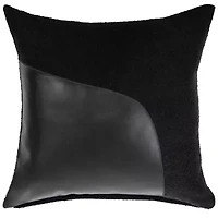 Geometric Black 20" X Poly Filled Pillow