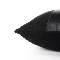 Geometric Black 20" X Poly Filled Pillow