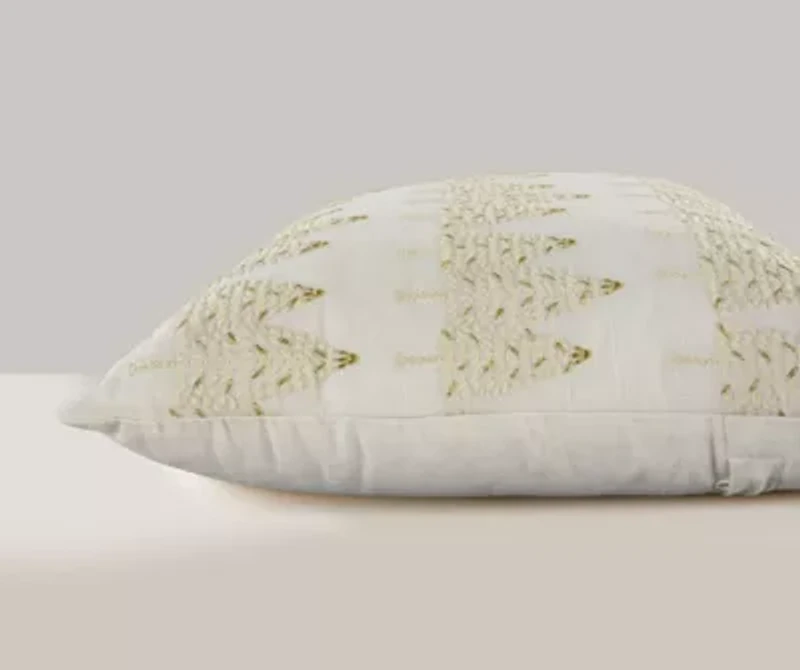 Gold Trees 18X18 Holiday Pillow Cover