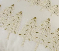 Gold Trees 18X18 Holiday Pillow Cover