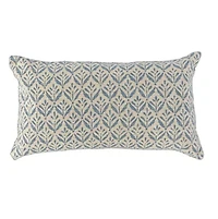 Teal Botanical Print 14x26 Pillow