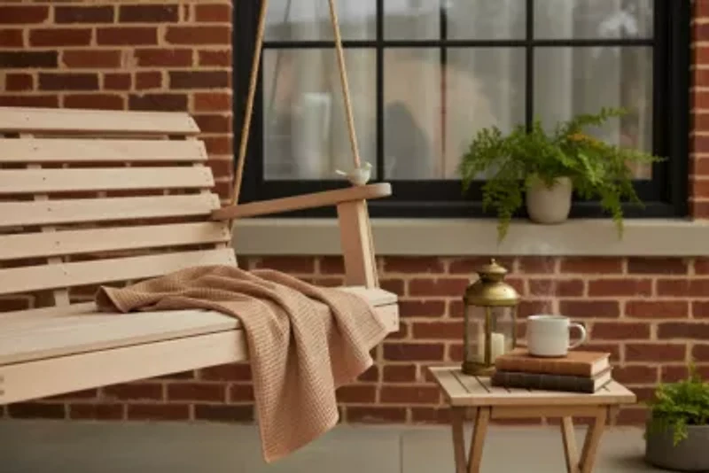 Brown Waffle Knit 50x60 Throw Blanket