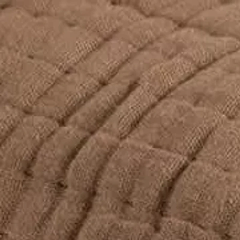 Brown Cotton Gauze Tassel 50x60 Throw Blanket