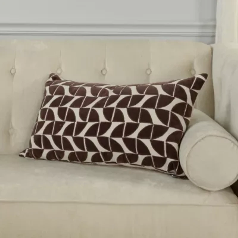 Blush Abstract 14x26 Pillow