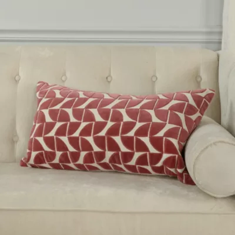 Blush Abstract 14x26 Pillow
