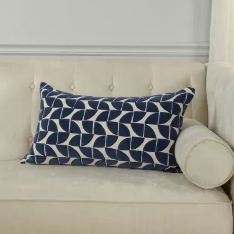 Blush Abstract 14x26 Pillow