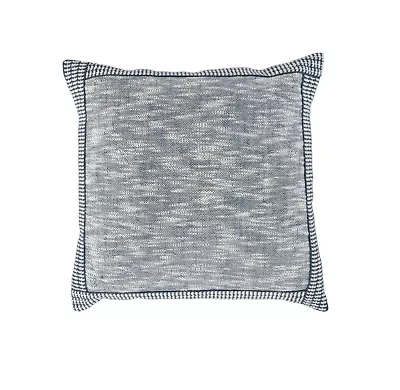 Blue Border 22x22 Pillow