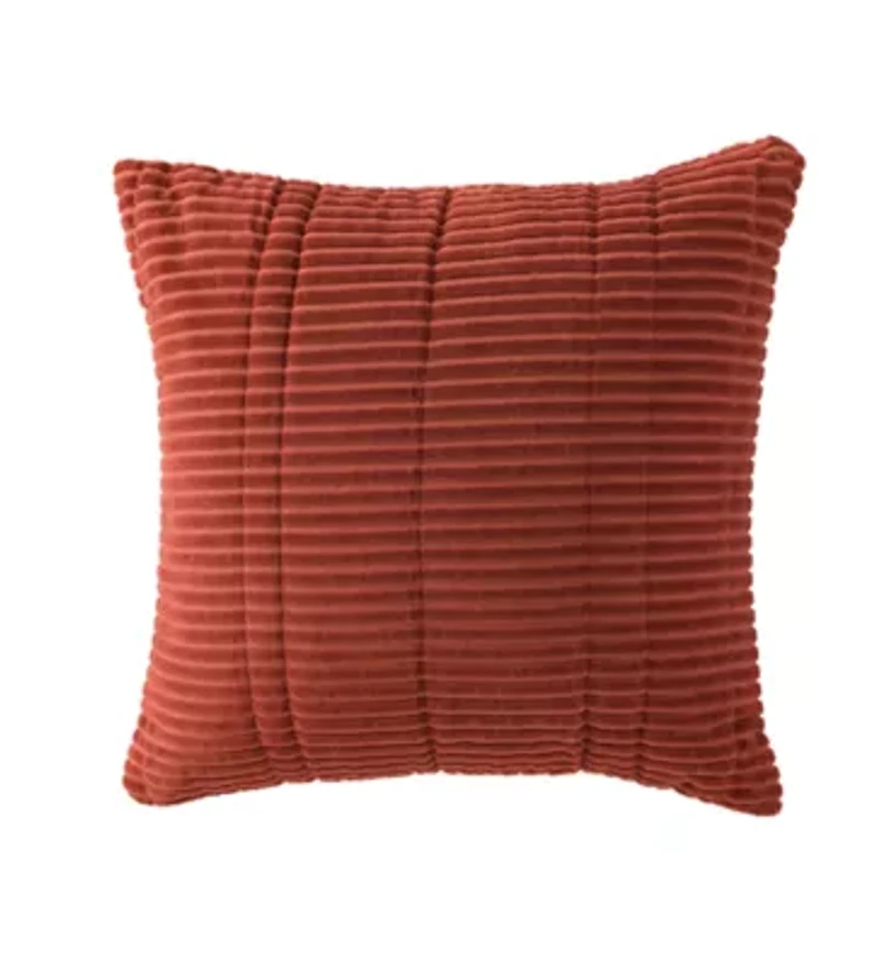 Rust Tonal Stripe 18x18 Pillow