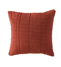 Rust Tonal Stripe 18x18 Pillow