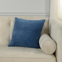 Rust Tonal Stripe 18x18 Pillow