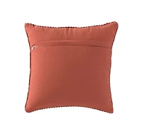 Rust Tonal Stripe 18x18 Pillow