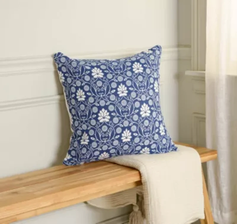 Teal Botanical 20x20 Pillow
