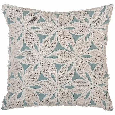 Aqua Petal 20x20 Pillow