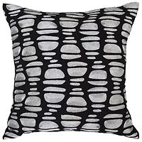 White Art Deco 18x18 Pillow